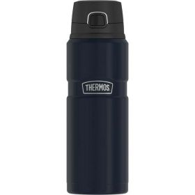 Thermos Stainless King Vacuum Insulated Stainless Steel Drink Bottle, 24oz, Matte Midnight Blue