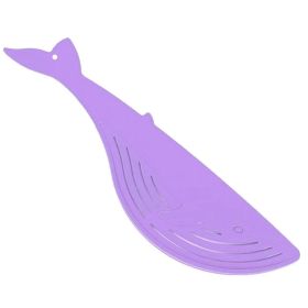 Whale Shape Handle Type Rice Washer Kitchen Water Filter (Color: Purple)